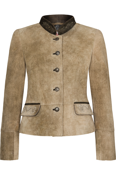 Damen Trachtenblazer aus Leder whisky/altsalburg/wiesel
