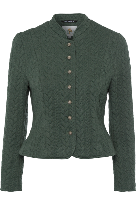 Damen Trachten Sweatjacke Stretch salbei