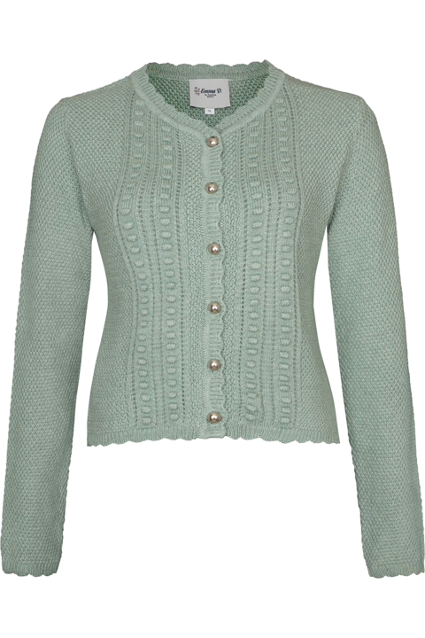 Damen Dirndl-Strickjacke salbei