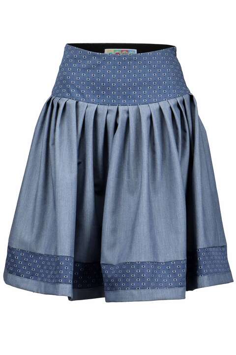 Kurzer Trachtenrock blau