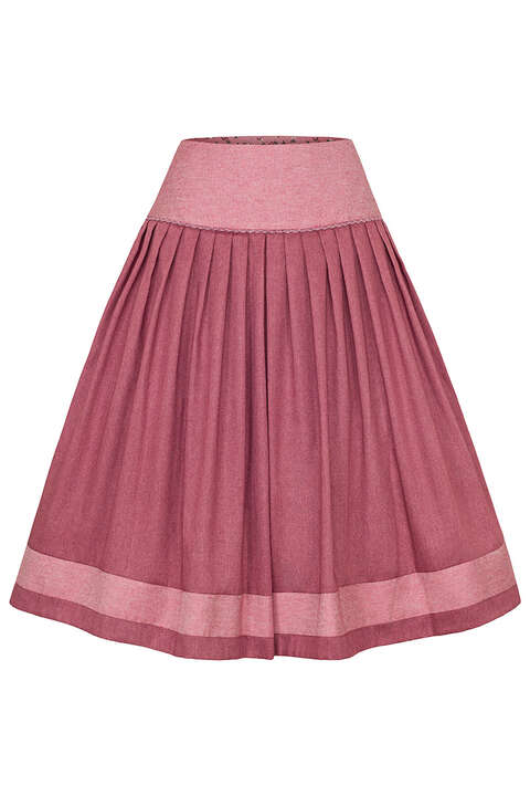 Trachtenrock Midi altrosa