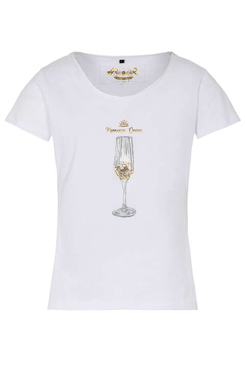 Damenshirt 'Prosecco Queen' wei