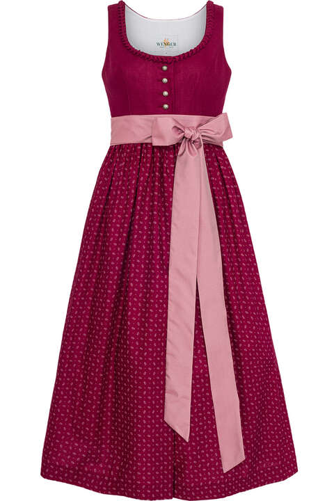 Umstands-Leinen-Dirndl beere