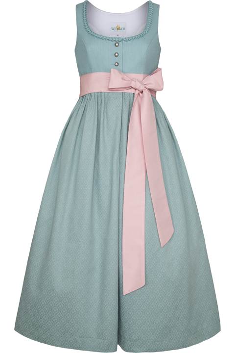 Umstandsdirndl mit Leinen mintgrn