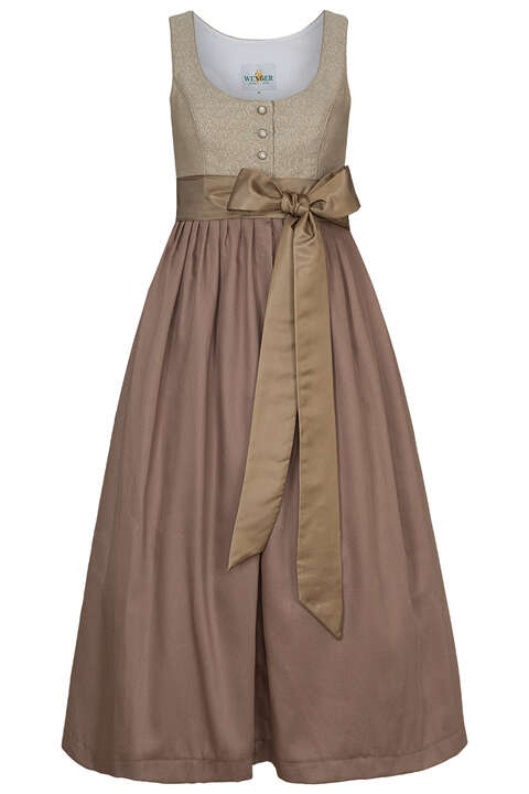 Umstandsdirndl mit Leinen stein beige