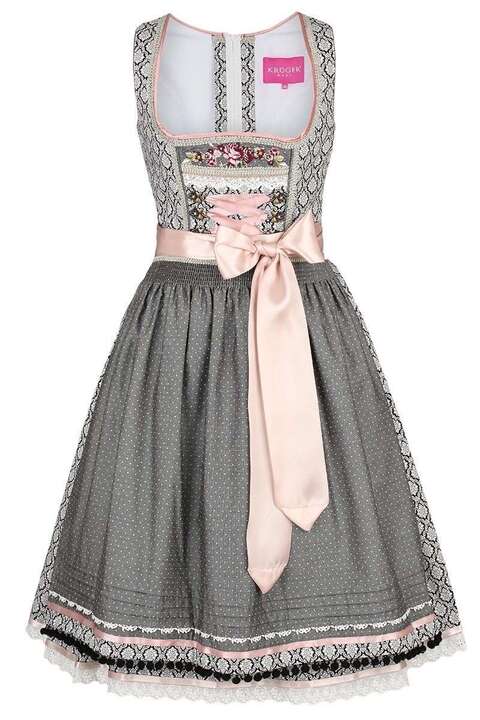 Dirndl Vintage-Stil schwarz rosa