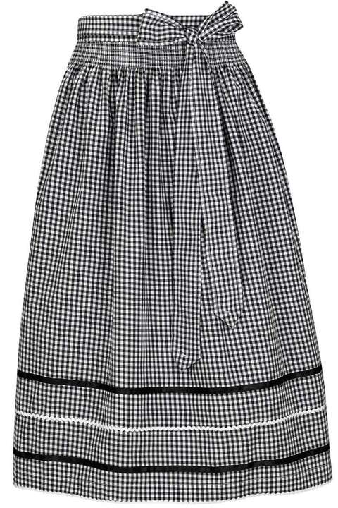 Dirndl Schrze kariert 69 cm schwarz