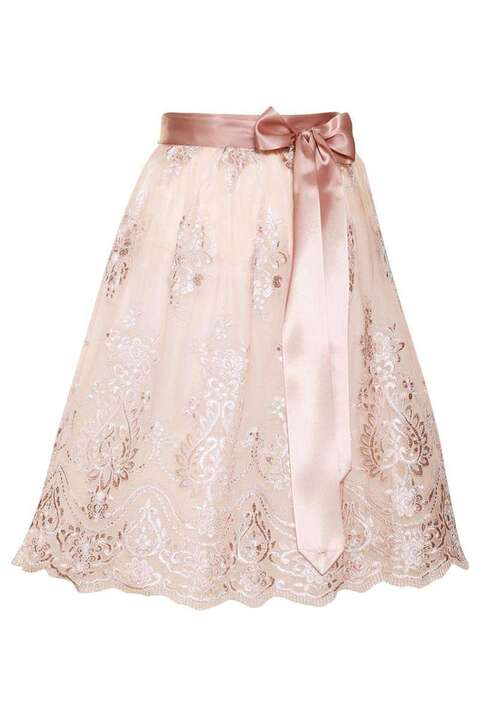 Dirndl Spitzenschrze 65 cm Rosa