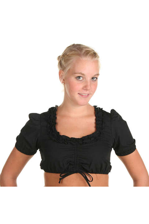 Dirndlbluse schwarz 'Julietta'