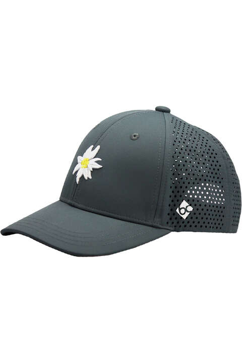 Curved Outdoor Cap Edelweiss grau