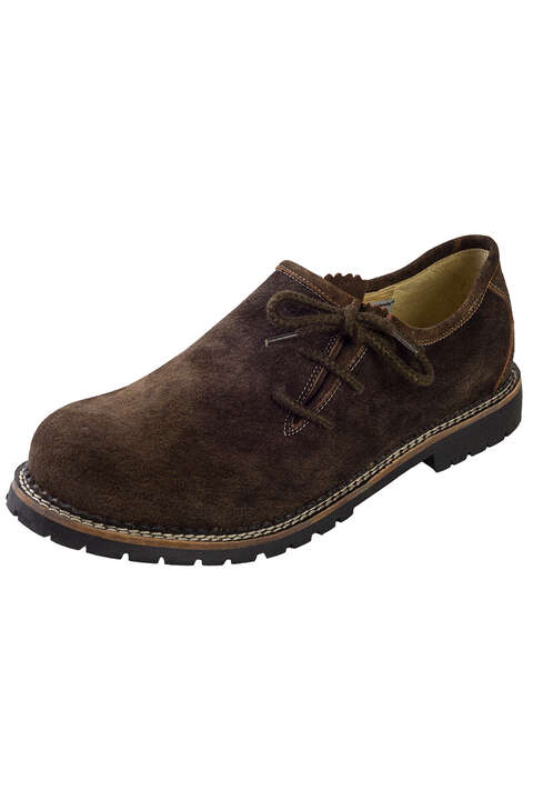 Herren Haferl-Schuh Wildleder nutria dunkelbraun