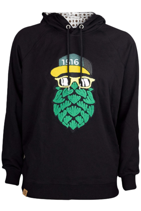 Herren Pullover 'Hopfinator' schwarz