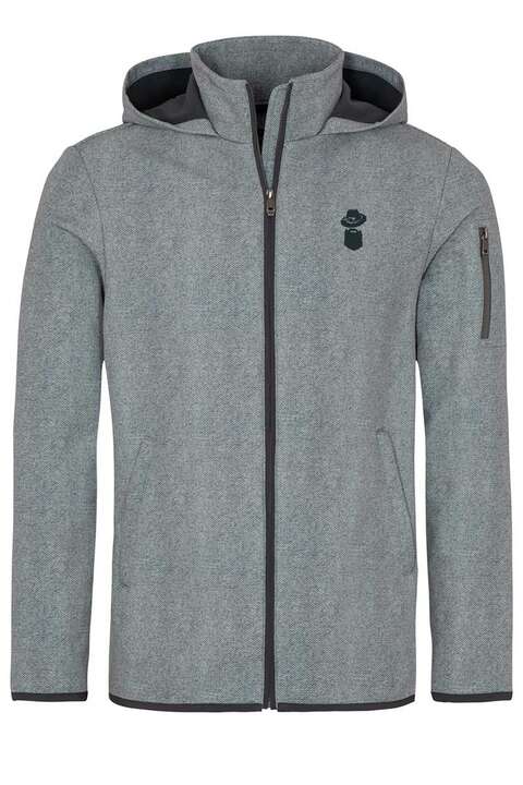 Alpine Herren Softshell-Jacke wasserabweisend grau