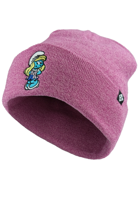 Mtze mit Schlumpfine pink