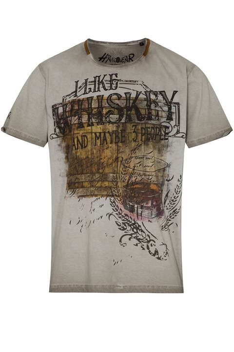 Herren T-Shirt Whiskey beige