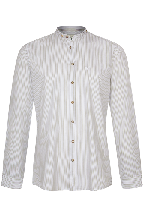 Herren Trachtenhemd Modern-Fit Streifen grn