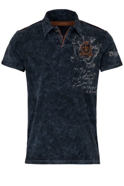 Herren T-Shirt 'Berggwand' dunkelblau