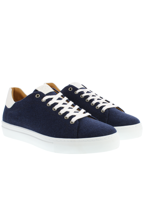 Herren Trachten-Sneaker aus Merino-Loden navy
