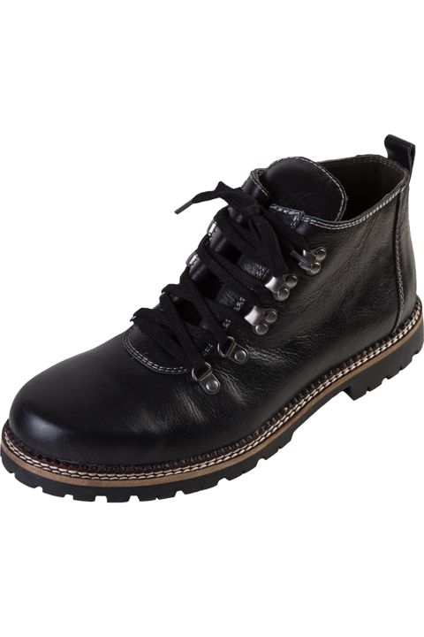 Herren Trachten-Schnrstiefel schwarz