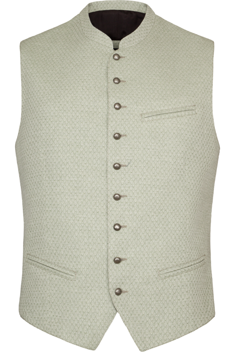 Herren Trachtenweste Slim-Fit oliv