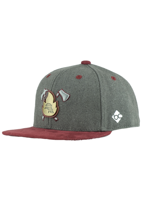 Kinder Cap Feuerwehr Snapback dunkelgrau