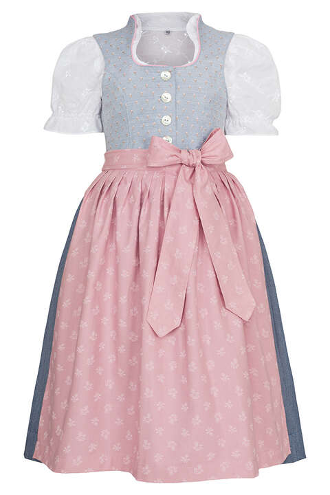 Kinder Dirndl marine rosa