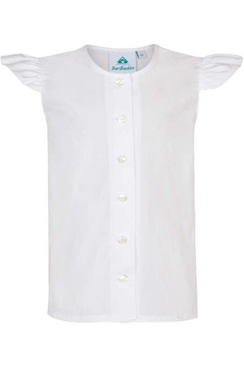 Kinder Dirndlbluse mit Flgelarm wei