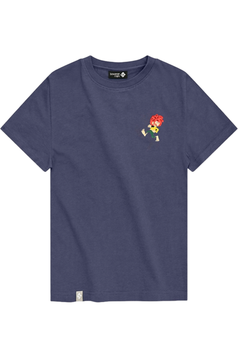 Kinder T-Shirt Pumuckl 'Grantig by nature' graublau