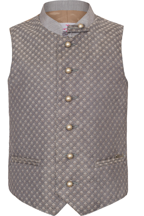 Kinder Trachtenweste taupe