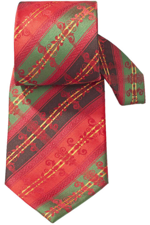 Trachten Krawatte Ornament multicolor/rot