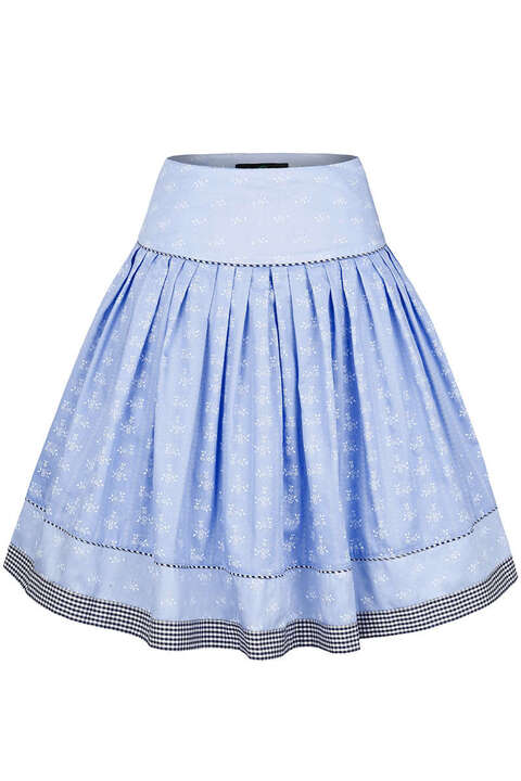 Trachtenrock Hellblau Marine