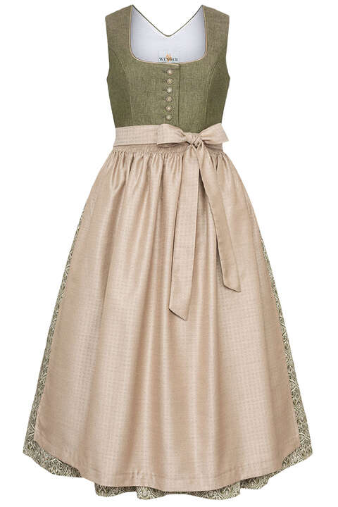 Leinendirndl grn beige