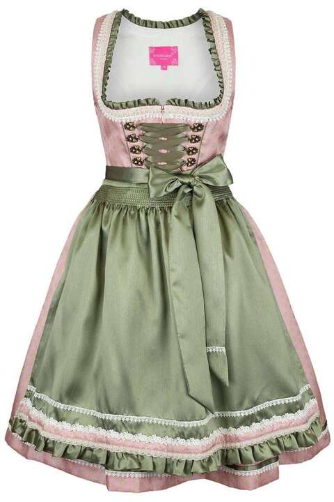 Krger Dirndl kurz rosa grn