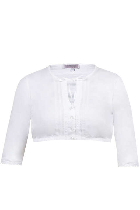 Dirndl Bluse 3/4-Arm weiss