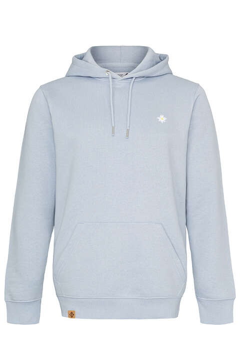 Kapuzen-Hoodie 'Edelwei' unisex hellbllau