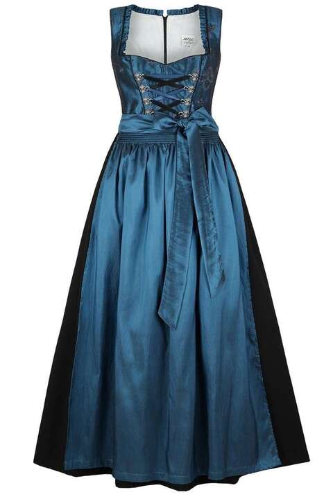 Dirndl lang festlich blau