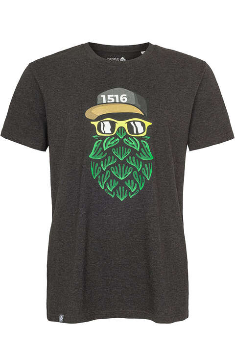 Herren T-Shirt HOPFINATOR dunkelgrau
