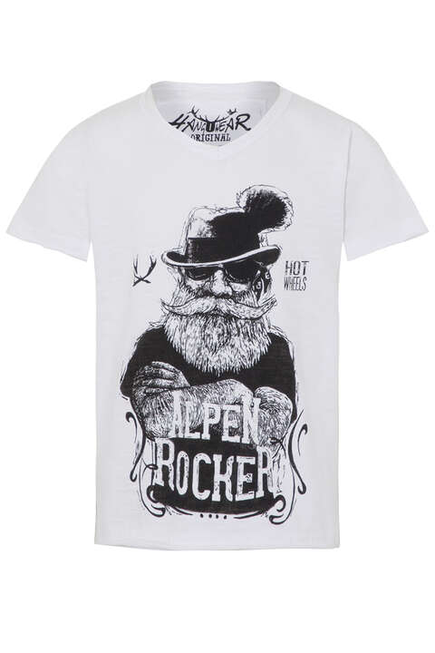 Kinder T-Shirt  'Alpen Rocker' wei