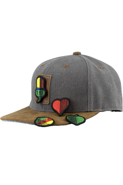 Unisex Cap mit Schafkopf-Design und austauschbaren Patches