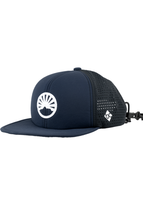 Unisex Cap mit Gipfelstrmer-Design und Quetschfunktion dunkelblau
