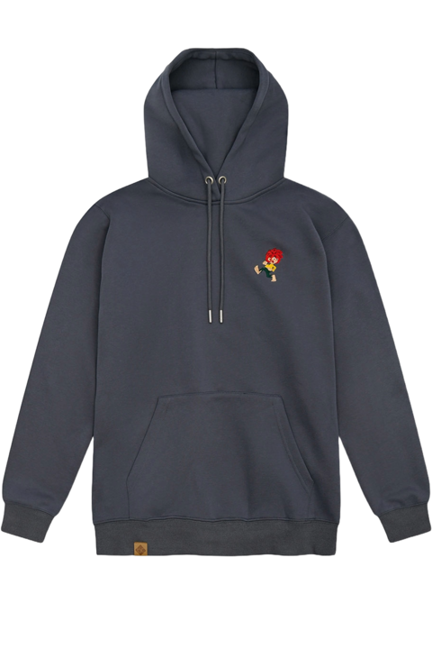 Herren Hoodie Pumuckl 'Grantig by nature' graublau