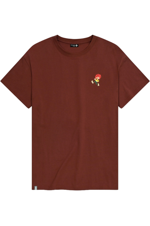 T-Shirt mit Pumuckl 'Grantig by nature' dunkelrot