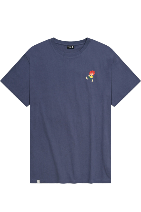 T-Shirt mit Pumuckl 'Grantig by nature' graublau