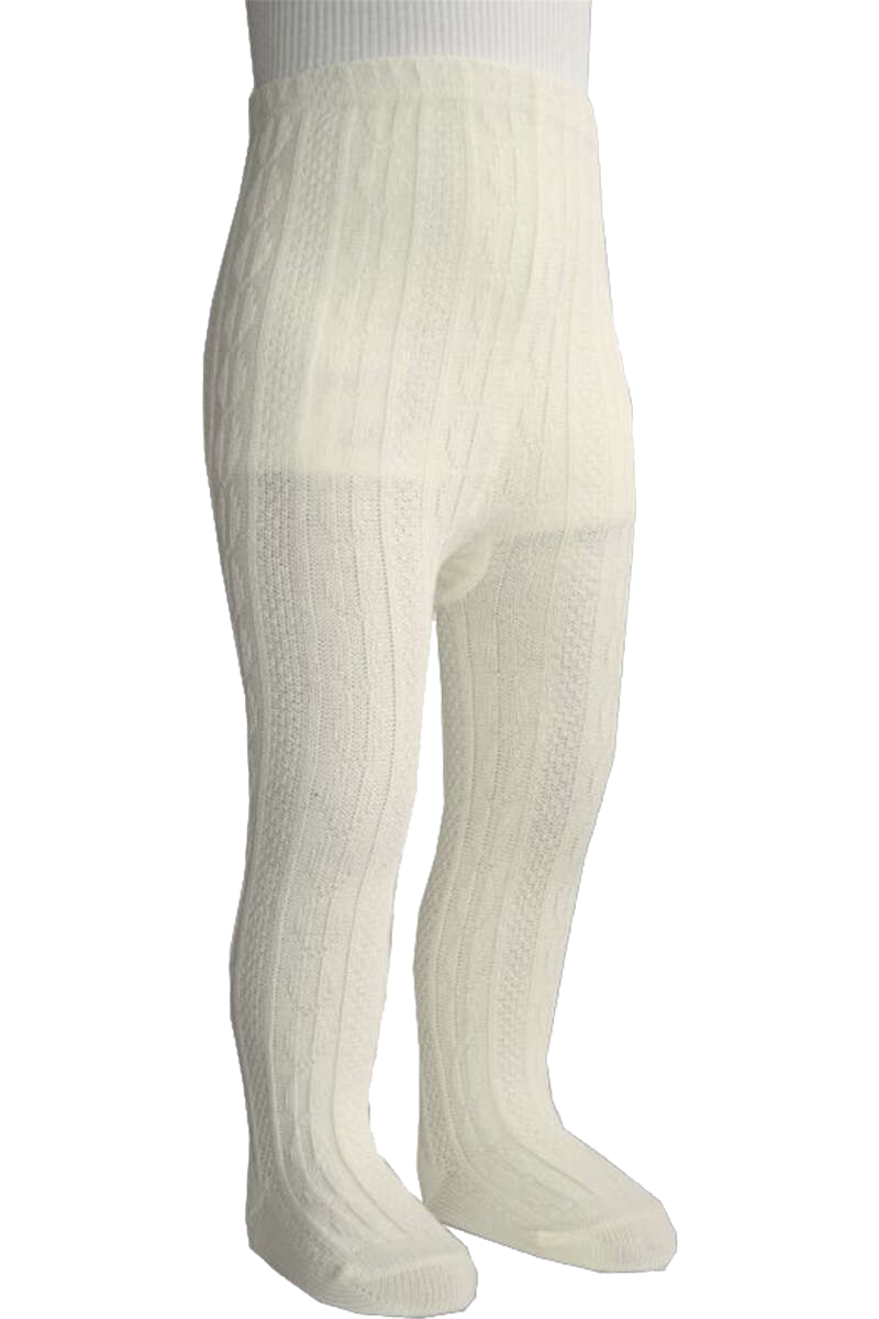 Strumpf Baba Baby Kinder Trachten Strumpfhose mit groben Zopfmuster – Mogo