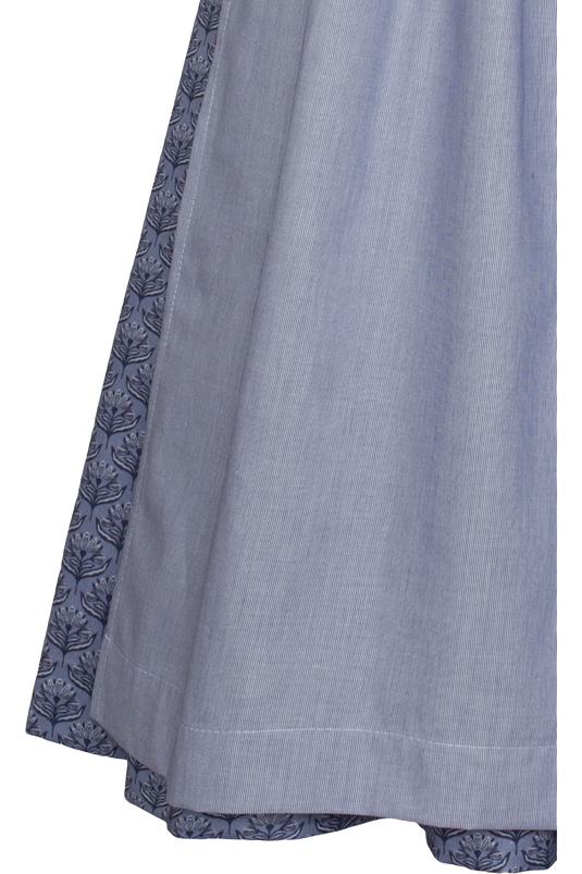 Damen Dirndl lang Hammerschmid KOFLERSEE 262-2068/80 in 40-DUNKELBLAU - Vorderansicht Detail unten