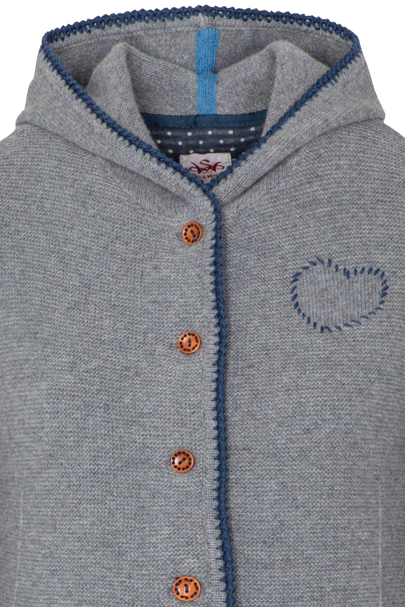 Damen Strickjacke lang mit Kapuze - Main Image