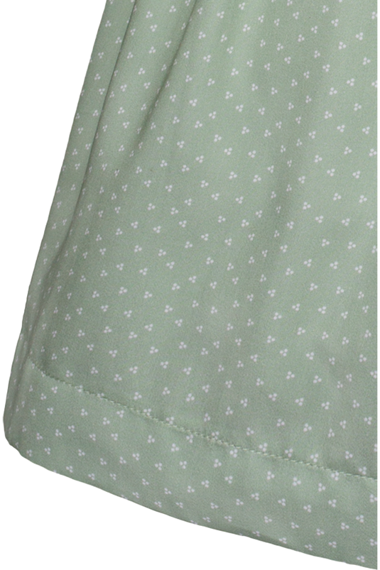 Kinder-Corddirndl mit Bluse Isar-Trachten 63226 M. BLUSE in GRÜN - Rückansicht Detail unten