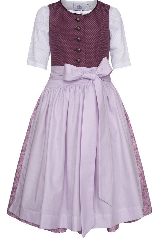 Kinder Dirndl mit Bluse Hammerschmid BERGSEE 262-6001 in 34-BEERE - Vorderansicht