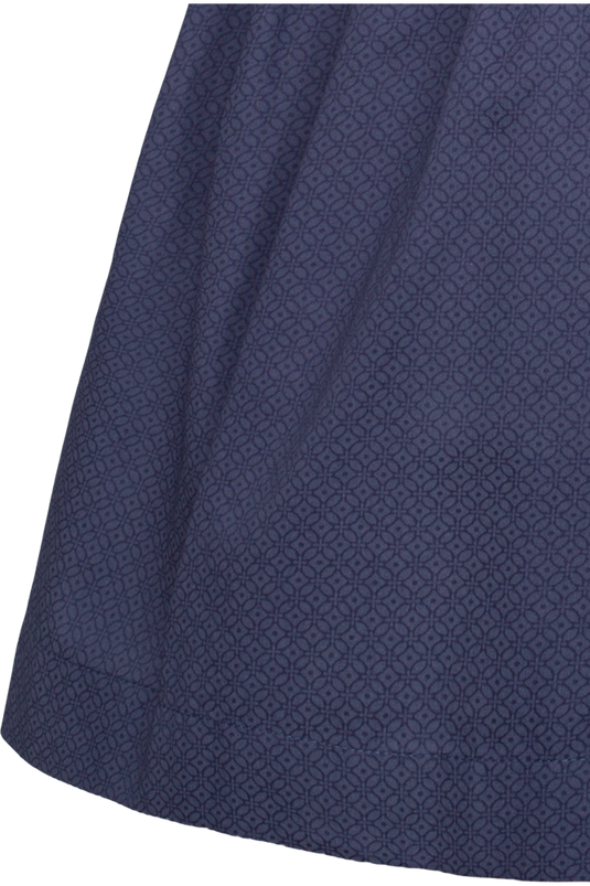 Kinder Veloursdirndl Trachten Deiser MK262 2024 ELISA in 1595-TAUBENBLAU - Rückansicht Detail unten