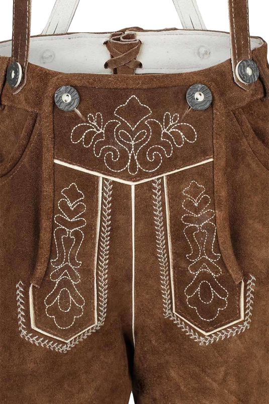 Kinder Lederhose Kurz - kamel